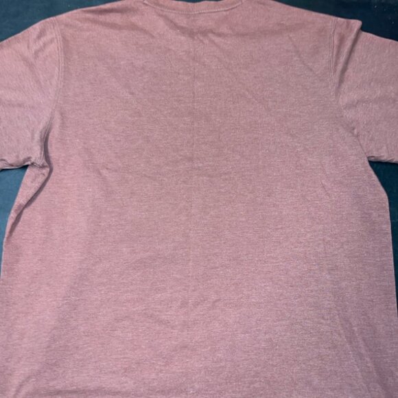 Eddie Bauer Men Large Solid‎ Copper Orange Short Sleeve Cotton Blend Shirt (GS1) - Picture 6 of 6